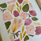 Herbier artisanal de fleurs pressées PenCée encadré composé de bougainvillier, pivoine, hortensia, eucalyptus 